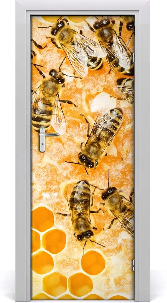 Samolepící fototapeta na dveře Pracující včely