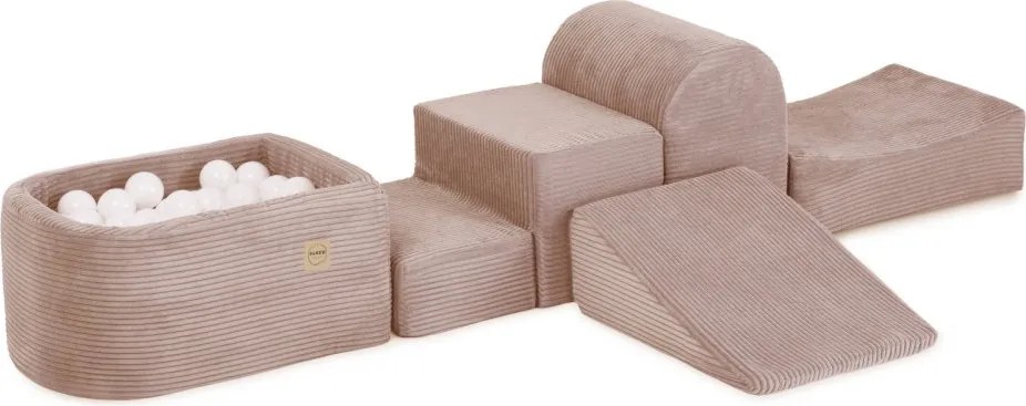 Mini ihrisko (+ bazén a 100 loptičiek) ružové, prémiový menčester