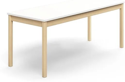 Stôl DECIBEL, 1800x700x720 mm, akustický HPL - biela
