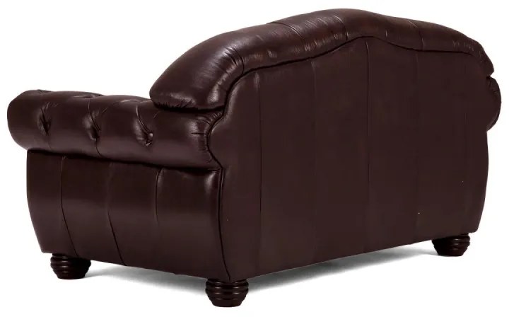 furniture-nabytek.cz - Pohovka Chesterfield Hereford 2-miestna z pravej kože, hnedá