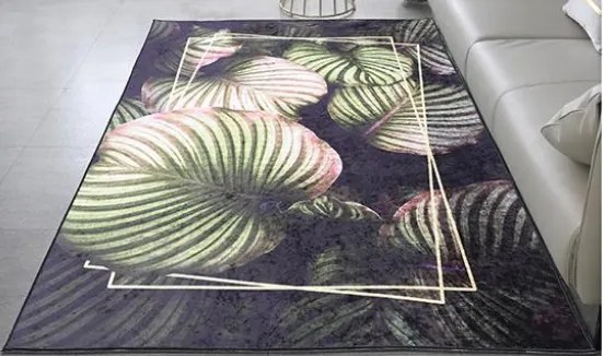 TA Koberec Y-A FLANNEL PRINTED Sivý (flanelový) Obdĺžnikový Rozmer: 140x200 cm