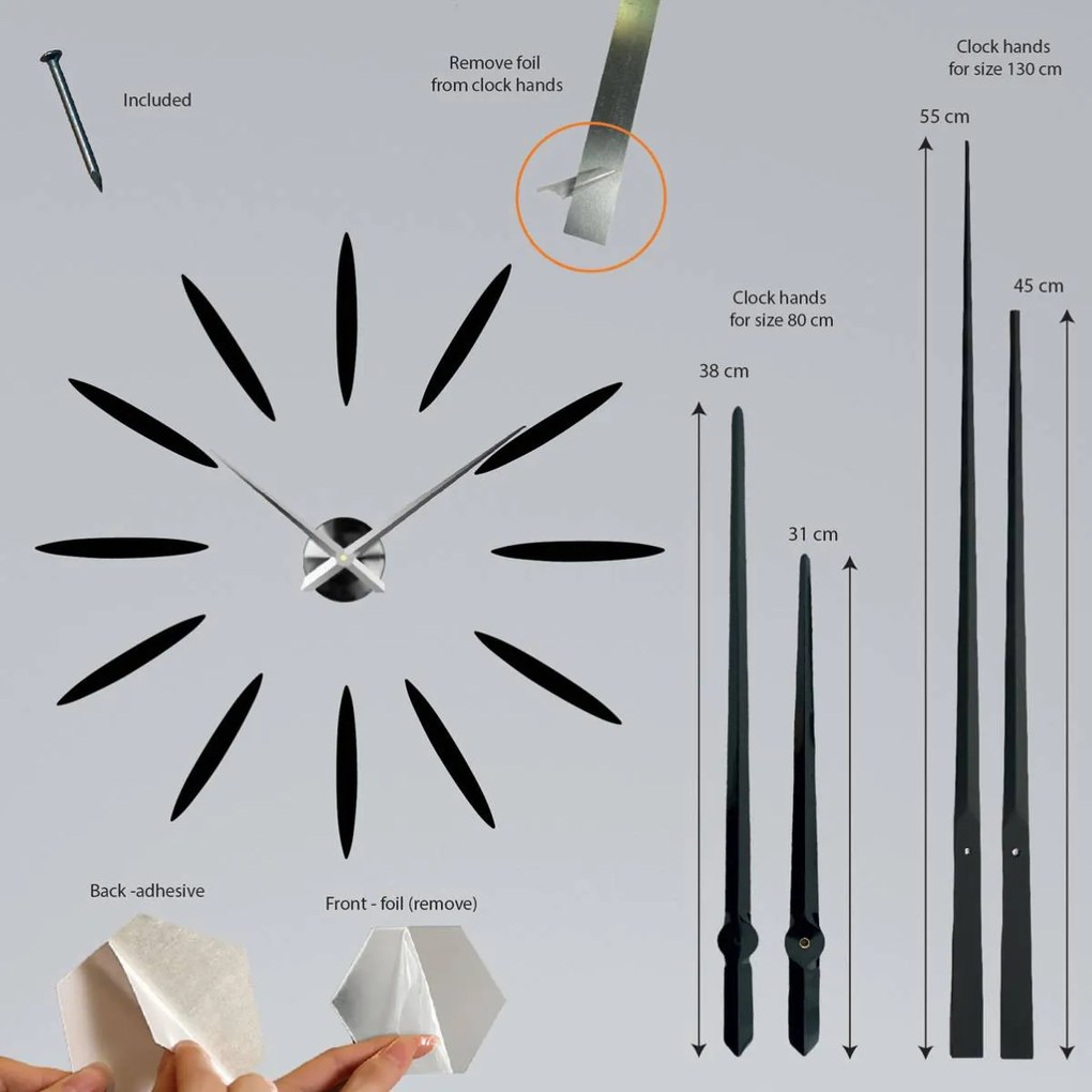 SENTOP | Moderé hodiny na stenu DIY – Moderný dizajn I SENTOP 12S050 analógové