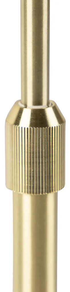 Stolná lampa zlatá nastaviteľná s tienidlom bielym 35 cm - Parte