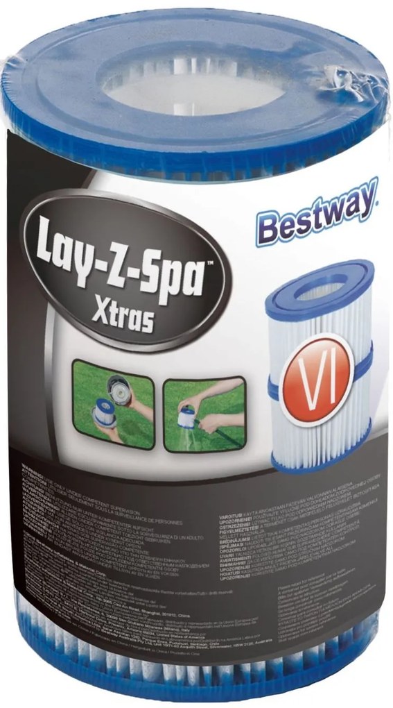 BESTWAY Lay-Z-Spa Kartuše do vírivkové filtrácie VI, 2ks 60311