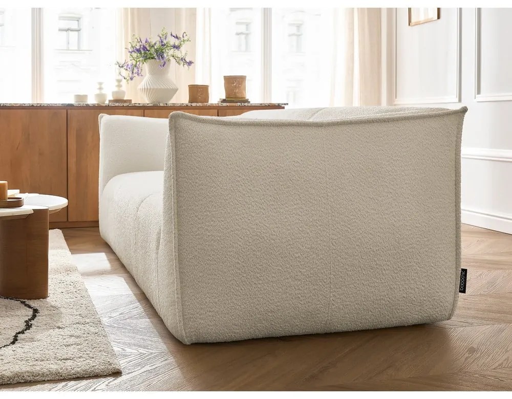 Béžová pohovka z textílie buklé 242 cm Giorgia – Bobochic Paris