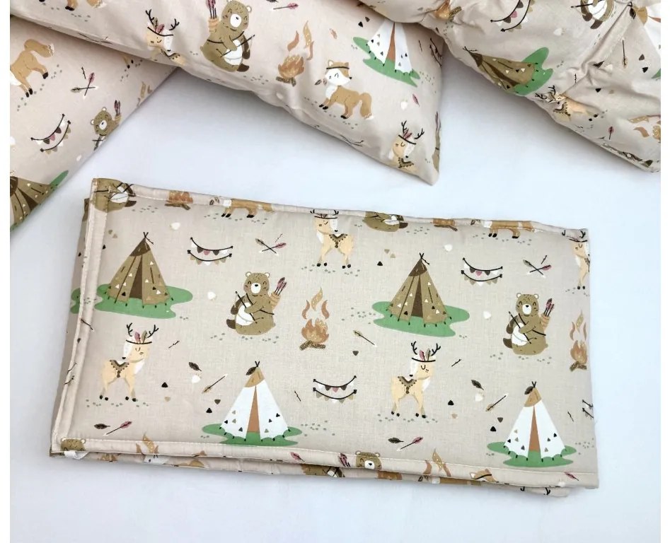 INTERMEDIC SK - Mantinel do postieľky Indiáni 180x30 cm - 100% bavlna