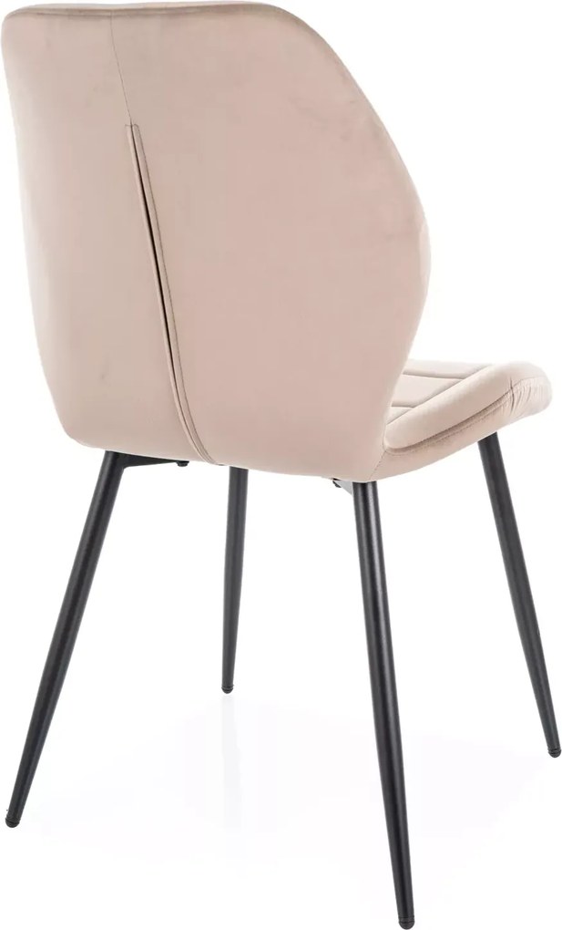 SI Stolička Jake Velvet tmavá béžová