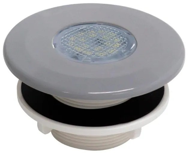 MINI Tube -- VA tryska (svetlosivá RAL7004) - 18 LED diód biela, 6 W, pre prefabrikované bazény