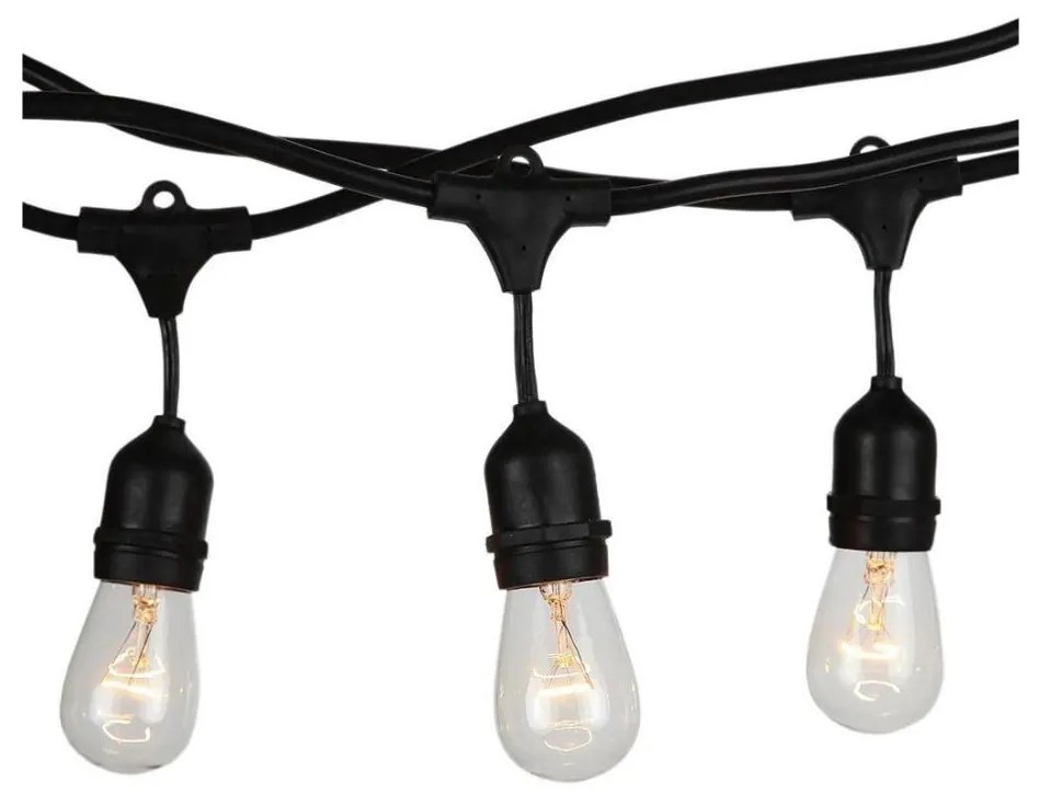 Vonkajšia reťaz STRING 15m 15xE27/25W/230V IP54