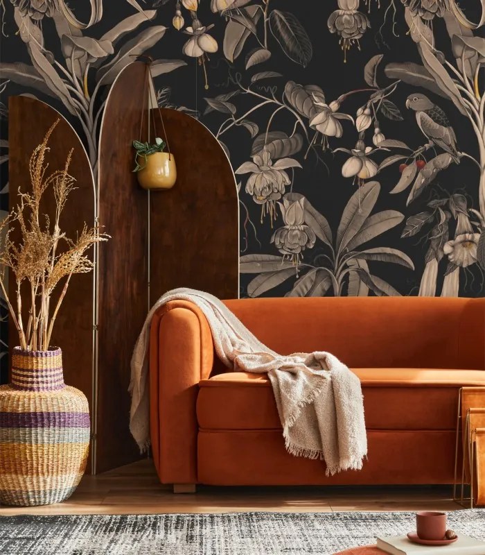 WALLCOLORS Frida sepia Wallpaper - tapeta POVRCH: Wallstick