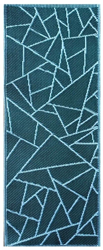 Esschert Design Koberec Hallie, 68x125,5 cm, modrá