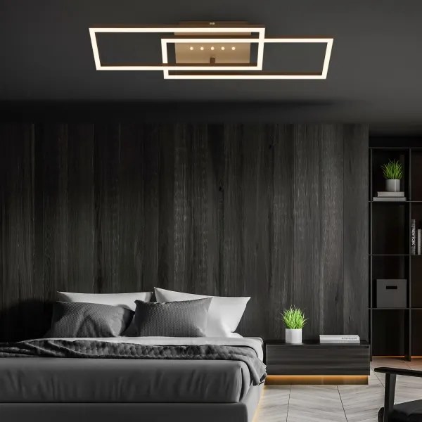 Brilo - LED Stmievateľné stropné svietidlo LED/30W/230V 3000K hnedá