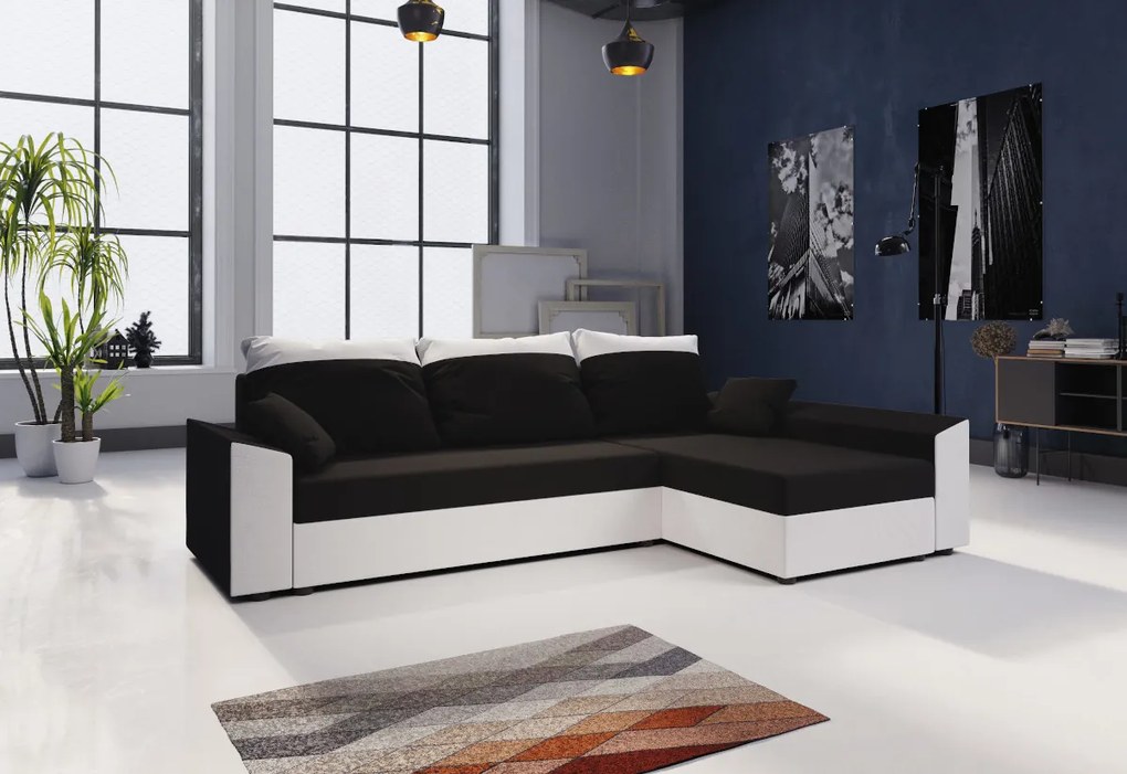 PAMELA rohová rozkladacia sedačka, 248x80x139 sawana 05/sawana 21