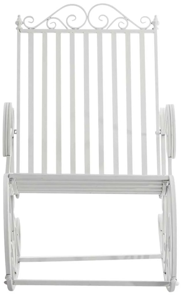 Kovové hojdacie kreslo Smile (SET 2 ks) - Biela