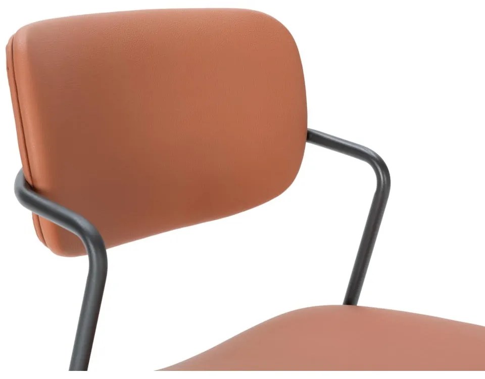 Barové stoličky v tehlovej farbe v súprave 2 ks (výška sedadla 68 cm) Maika – Marckeric