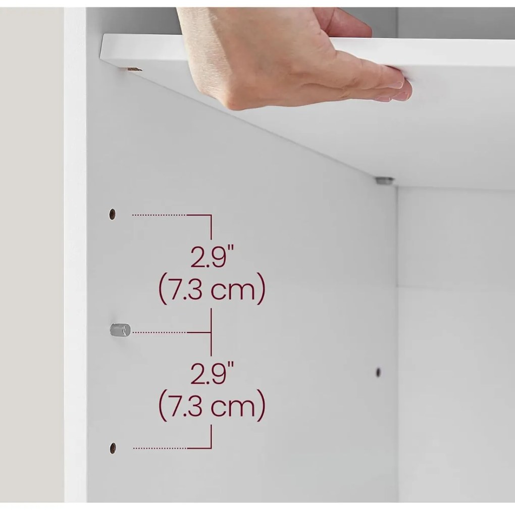 Botník Vasagle Endersen 104 cm biely