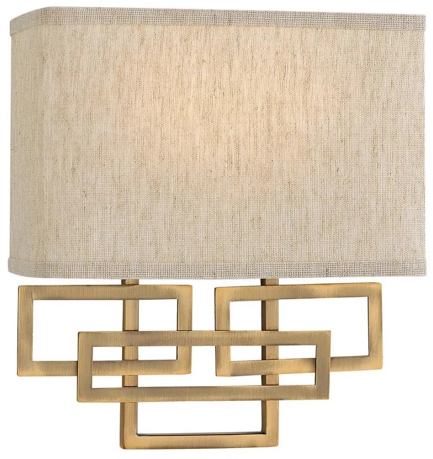 Hinkley HK-LANZA2-BR - Nástenné svietidlo LANZA 2xE14/60W/230V bronzové
