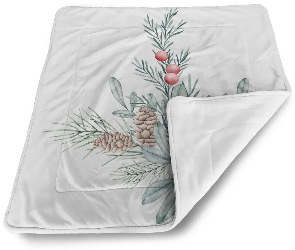 Sablio Deka pre bábätko Zimná kytica - 90x120 cm