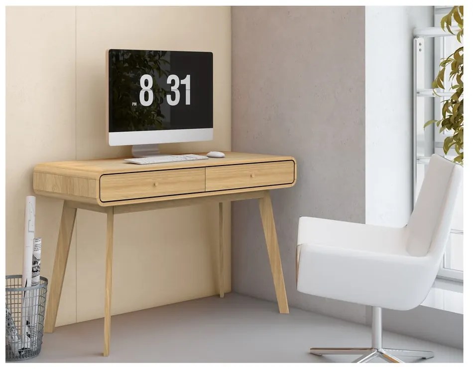 Pracovný stôl v dekore duba 50x120 cm Cassie - Støraa