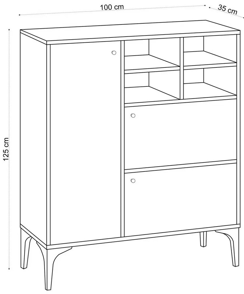 Skrinka Ewa Sapphire Oak
