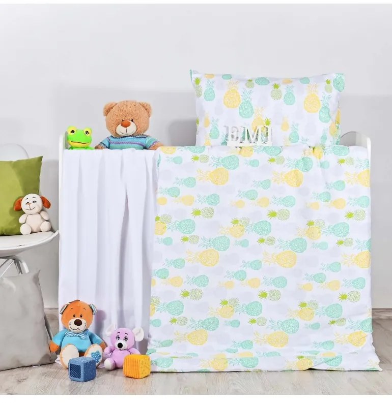 Detské obliečky Ananás EMI, Detský set 90x130 + 45x65