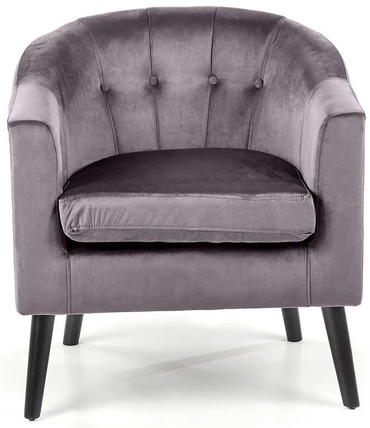 Kreslo Marshal sivá/čierna