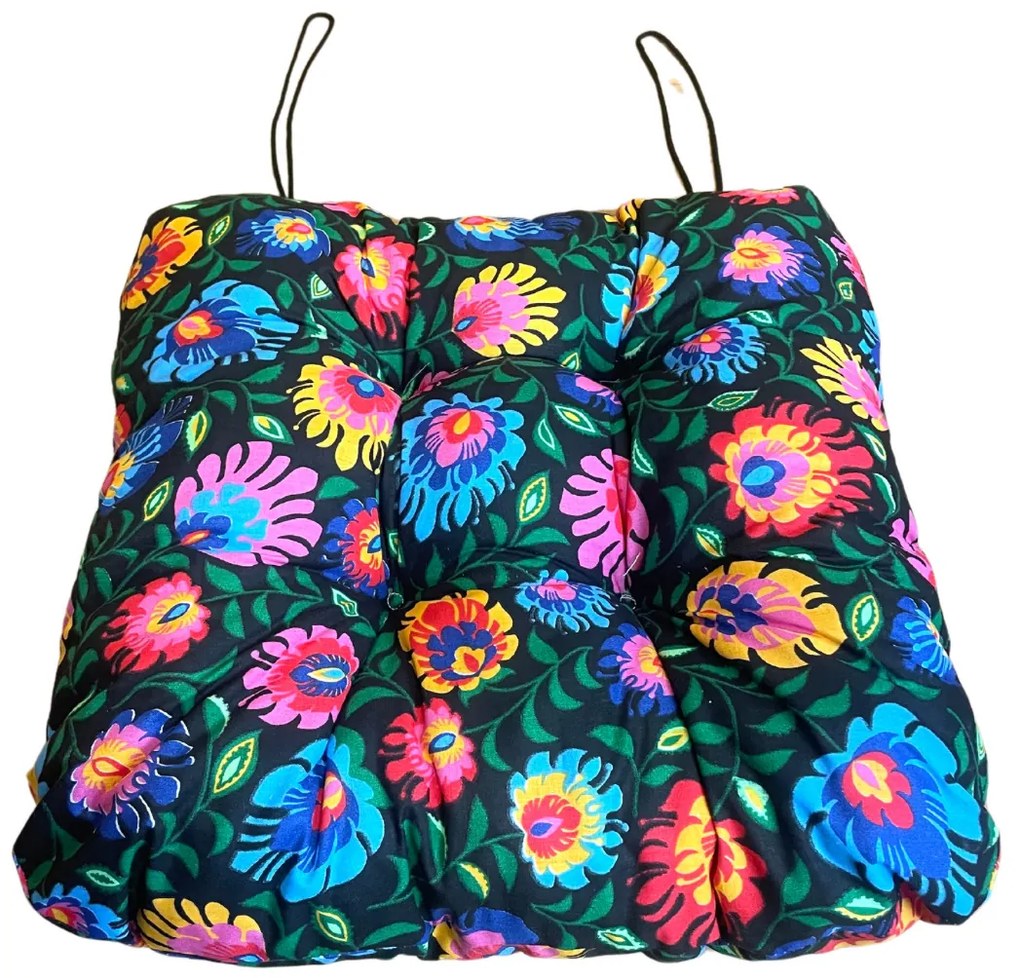 Podsedák na stoličku folklórny 40x40cm TiaHome