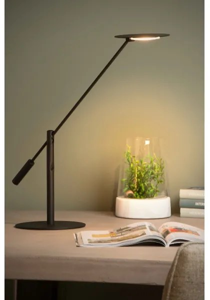 Lucide 19666/09/30 - LED Stmievateľná stolná lampa ANSELMO LED/9W/230V čierna