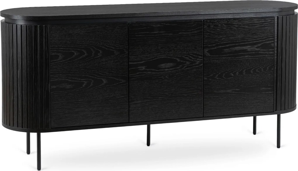 Komoda Beck 160 cm čierna