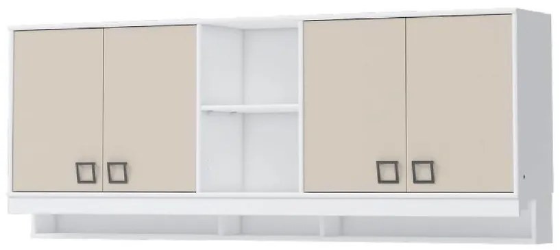 Závesná skrinka Kiki MKR-BE/KI-01 white/sand