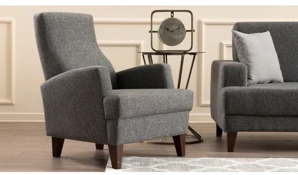 Kreslo PULA tmavošedé