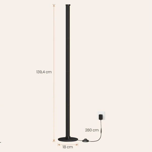 LED stojacia lampa LFLB35023BD02