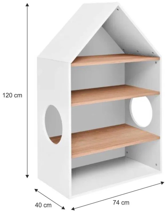 PROXIMA.store - Knižnica domček do detskej izby NOMI