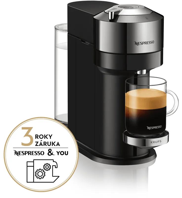 Kapsulový kávovar Krups Nespresso Vertuo Next Chrome XN910C10