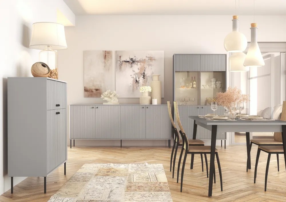 Skriňa ARIS 2D2D, sivá