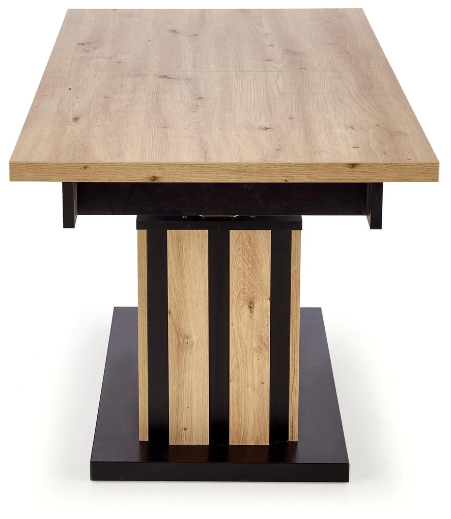 Rozkladací konferenčný stolík Baretti dub artisan/čierny