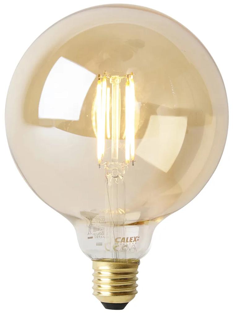 E27 stmievateľná LED žiarovka G125 goldline 4,5W 470 lm 2100K