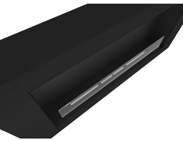 InFire - Nástenný BIO krb 120x56 cm čierna