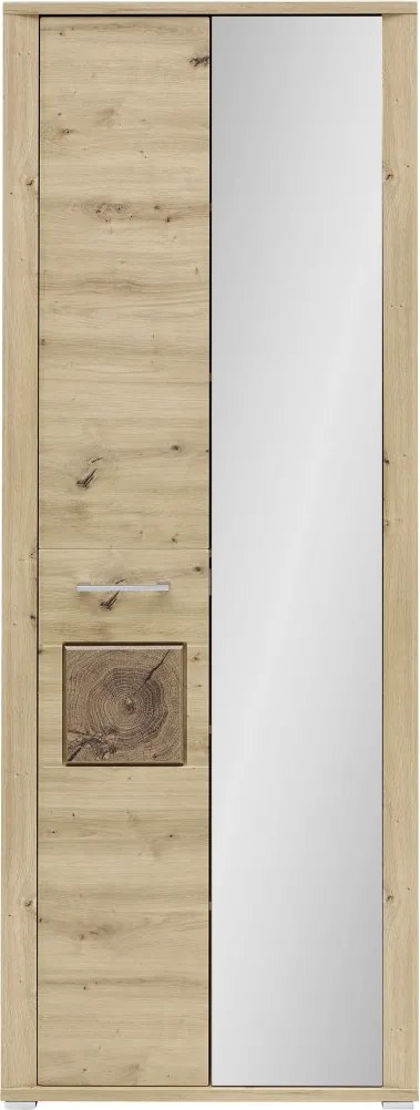 Predsieňová šatníková skriňa Tira, dub artisan