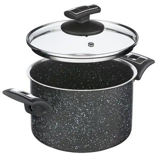 KOLIMAX BLACK GRANITEC hrnec s poklicí 18cm 3,0l