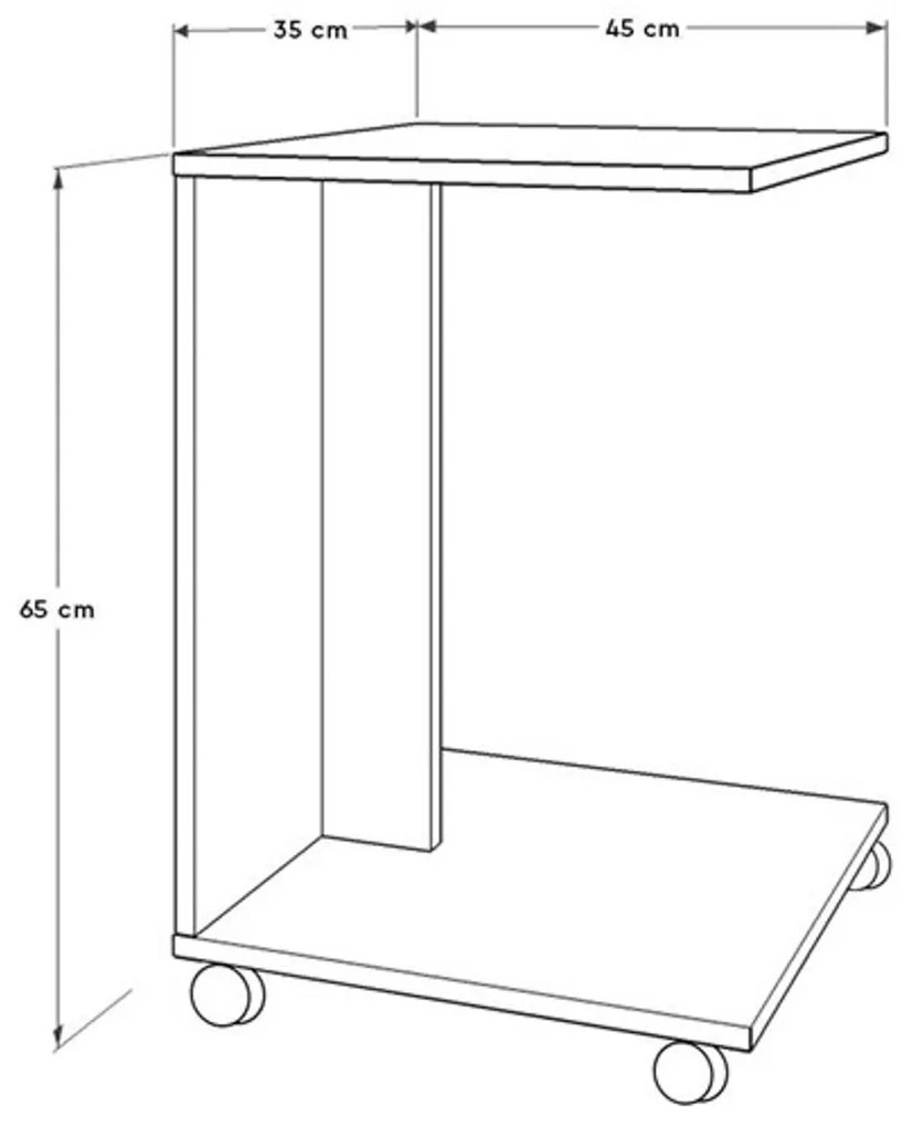 Odkladací stolík Still Walnut