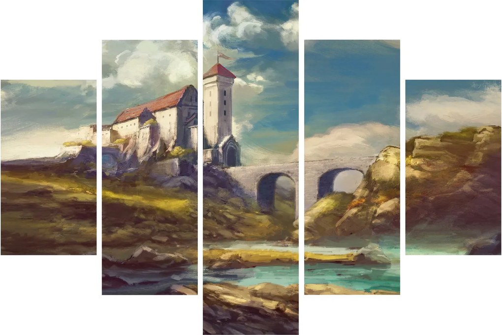 Obraz - Stredoveký hrad (150x105 cm)