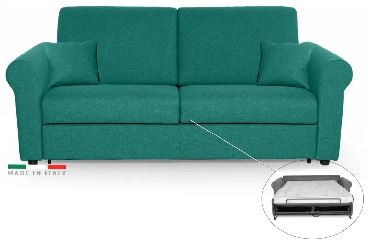 Rozkladacia POHOVKA NA KAŽDODENNÉ SPANIE SAVONA, tyrkysová (penelope 18), 140