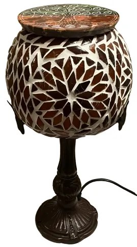 Turecká lampa Tiffany štýl RUBY Branches - burner 37*15