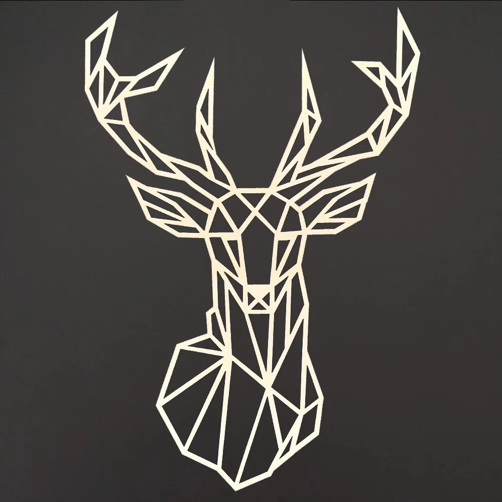 AMADEA Drevená dekorácia Jeleň na stenu 41 cm