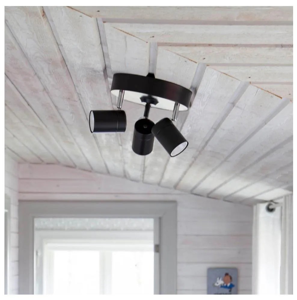 ByRydens 4200710-4002 - Bodové svietidlo CORRECT 3xGU10/7W/230V čierna