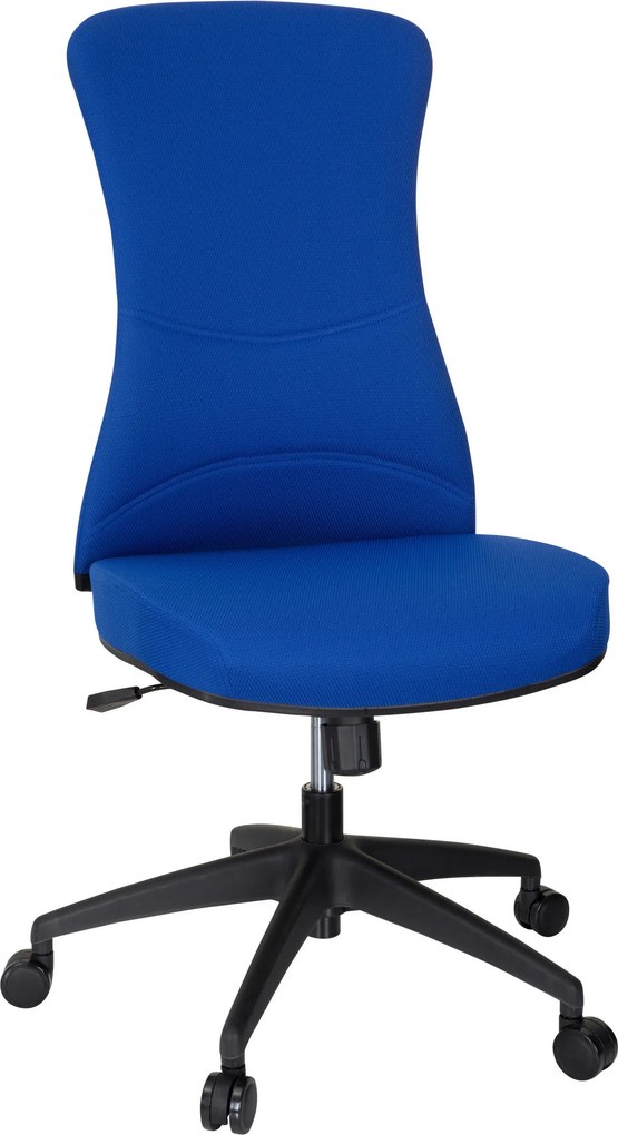 XXXLutz OTOČNÁ STOLIČKA, plochá tkanina, modrá, čierna MID.YOU - Online Only kancelárie - 001918038802