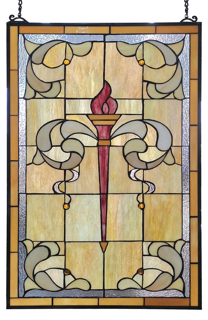 Nástenná dekorácia secesná vitráž