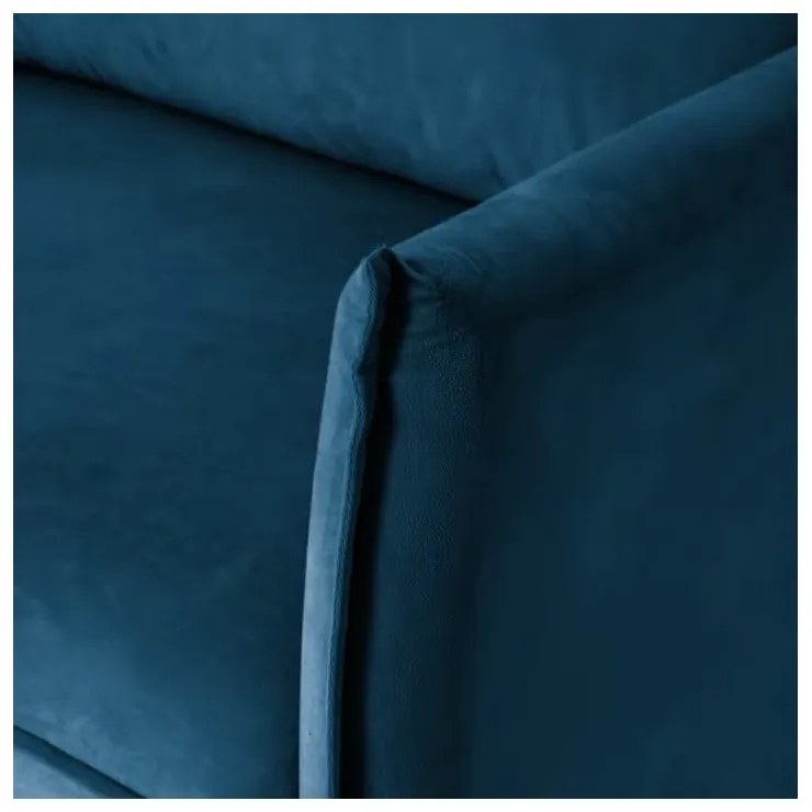 Tmavomodrá zamatová pohovka 203 cm Juli – Ropez