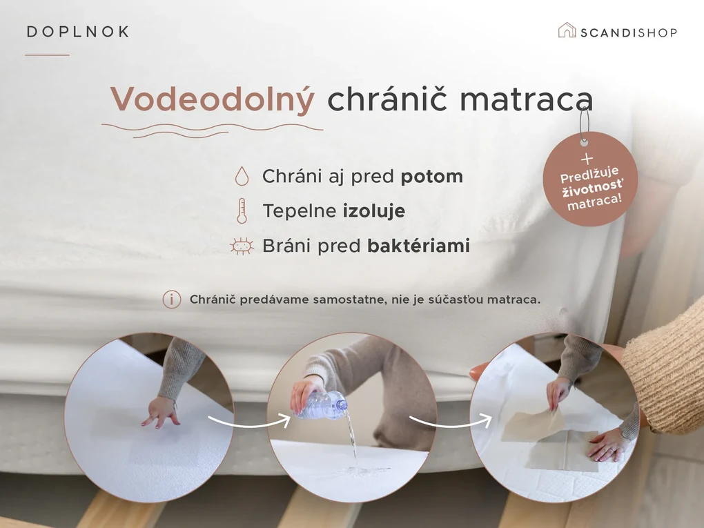 Kokosový matrac COCO MAXI 20 cm 180 x 200 cm Ochrana matraca: BEZ chrániča matraca